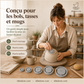 Gabarit pour pied de poterie et outil de centrage pour le parage de l'argile