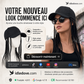 Casquette de baseball avec tresses intégrées
