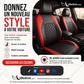 📢📢50% DE RÉDUCTION !! ⏰ Ensemble de 9 housses de siège auto en cuir – Ajustement universel, durables & faciles d'entretien – Parfaites pour le confort & la protection en voiture 🚗