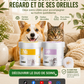 Lingettes nettoyantes naturelles à base de plantes pour les yeux et les oreilles des animaux de compagni