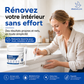 Pâte de retouche pour meubles blancs avec pincea