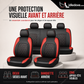 📢📢50% DE RÉDUCTION !! ⏰ Ensemble de 9 housses de siège auto en cuir – Ajustement universel, durables & faciles d'entretien – Parfaites pour le confort & la protection en voiture 🚗