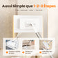 🧹 Serpillère Réutilisable – Pince Biomimétique Auto-Serrante, Manche Télescopique 100 cm, Rotation 360° & Écologique (Multi-Surfaces) !
