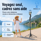 🔥Perche selfie 4 pieds ultra stable｜Hauteur réglable jusqu’à 180 cm pour des prises de vue sans tremblement