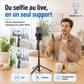 🔥Perche selfie 4 pieds ultra stable｜Hauteur réglable jusqu’à 180 cm pour des prises de vue sans tremblement