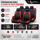 📢📢50% DE RÉDUCTION !! ⏰ Ensemble de 9 housses de siège auto en cuir – Ajustement universel, durables & faciles d'entretien – Parfaites pour le confort & la protection en voiture 🚗