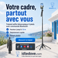 🔥Perche selfie 4 pieds ultra stable｜Hauteur réglable jusqu’à 180 cm pour des prises de vue sans tremblement