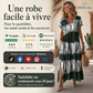 💖Dernier jour, 50 % de réduction💖Robe décontractée à col en V et dégradé pour femme