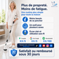 Brosse de nettoyage rotative électrique améliorée avec écran LE