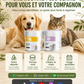 Lingettes nettoyantes naturelles à base de plantes pour les yeux et les oreilles des animaux de compagni