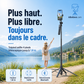 🔥Perche selfie 4 pieds ultra stable｜Hauteur réglable jusqu’à 180 cm pour des prises de vue sans tremblement
