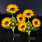 🌻Lampes LED solaires en forme de tournesol à planter dans le jardin