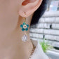 Boucles d’oreilles élégantes en cristal floral-Achetez-en 1, obtenez-en 1 gratuitement