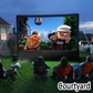 ✨ Écran Projection Portable Extérieur - Pliable et Réglable, Qualité 4K, Soirée Cinéma en Plein Air 🎬🌌