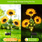 🌻Lampes LED solaires en forme de tournesol à planter dans le jardin