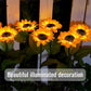 🌻Lampes LED solaires en forme de tournesol à planter dans le jardin