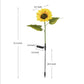 🌻Lampes LED solaires en forme de tournesol à planter dans le jardin