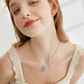 💙✨ PROMO FLASH 50% ! Collier Pendentif Goutte Bleue – Design Larme Intemporel, Sertissage Cristaux, Chaîne Ajustable 31-40cm, Alliage Premium, Idéal Quotidien & Cadeau Romantique