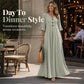 👗 50% DE RÉDUCTION ✨ Robe longue ample col V – Fluide, drapé doux & polyvalente – Parfaite du jour au dîner – élégante et confortable 🌙🌸🌿