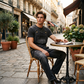 Combinaison en jean à multiples poches et bretelles réglables