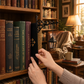 Lampe-serre-livres miniature en forme de lampadaire rétro