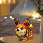 Lampe de table LED en forme de chiot avec effet « color-blocking »
