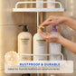 Étagère de Douche d'Angle Télescopique Réglable