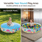 Piscine gonflable pliable pour enfants, à installer dans le jardin