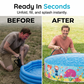 Piscine gonflable pliable pour enfants, à installer dans le jardin