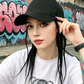 Casquette de baseball avec tresses intégrées