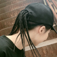 Casquette de baseball avec tresses intégrées