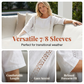 Women's Lace V-Neck 7/8 Sleeve Blouse